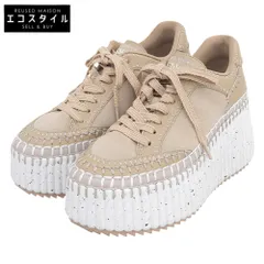 Chloe　クロエ　美品 NAMA ウェッジスニーカー シューズ レディース ベージュピンク 24.5cm 0324251　38のサムネイル