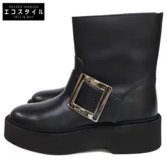 RogerVivier　ロジェヴィヴィエ　【新品同様】RVW74038980TTQB999 VIV RANGERS HIGH MET BIKERS BOOTIE バイカーブーツ　38のサムネイル