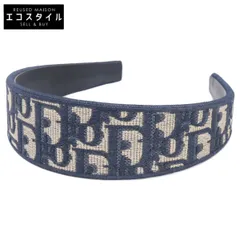 Christian Dior　クリスチャンディオール　【美品】Dior Band ヘッドバンド ディオール オブリーク エンブロイダリーのサムネイル