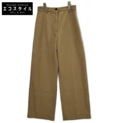 JILSANDER　ジルサンダー　ブラウンベージュ ストレート スラックスパンツ　32のサムネイル
