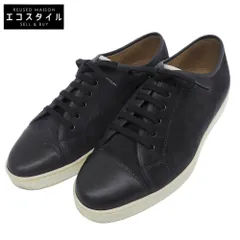 JOHNLOBB　ジョンロブ　レヴァー 0315ラスト スエード×レザー ローカットスニーカー シューズ メンズ ネイビー 5E　5Eのサムネイル