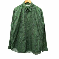 JOHN LAWRENCE SULLIVAN ジョンローレンスサリバン PYTHON PRINTED COTTON REGULAR COLLAR SHIRT 3B001-0219-37 サイズ48 G00184のサムネイル