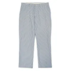 ポロラルフローレン POLO RALPH LAUREN 00s 2000年代 ノータック シアサッカートラウザー SUFFIELD PANT USA ヴィンテージ 古着 パンツ ブルー×ホワイト ストライプ柄 W36 L32【中古】のサムネイル