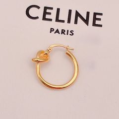 片耳のみ】CELINE PERISセリーヌ ノット フープ ピアス - メルカリ