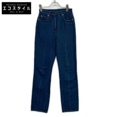 GUCCI　グッチ　666799 XDBQT インディゴ コットン ホースビット ストレートレッグデニムパンツ　23のサムネイル