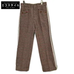 GUCCI　グッチ　×アディダス ブラウン 696656 ホースビットウール スラックスパンツ　44のサムネイル