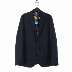 ソフネット SOPHNET. ジャケット ブレザー STRETCH GABARDINE 2 BUTTON JACKET 裏総柄 ストレッチ M 黒 ブラック 美品 SOPH-160013のサムネイル