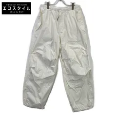 JILSANDER　ジルサンダー　J21KA0147 24SS ホワイト コットン ニーレングスプリーツ パンツ　46のサムネイル