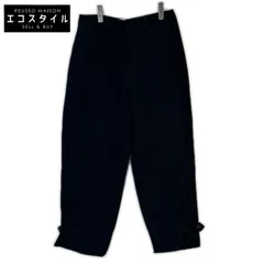 LOEWE　ロエベ　×paula's ibiza S616Y04X69 ブラック リネン混 パンツ　38のサムネイル