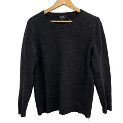 A.P.C.(アーペーセー) 長袖セーター サイズM メンズ美品  - ダークグレー クルーネックのサムネイル