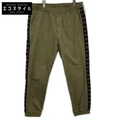 MONCLER　モンクレール　20年製 カーキ PANTALONE SPORTIVO サイドロゴラインイージーパンツ　48のサムネイル