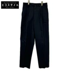 COMMEdesGARCONS HOMME　コムデギャルソンオム　80s ブラック 2タックワイドトラウザー　Mのサムネイル