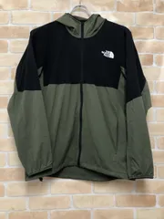 【中古】 THE NORTH FACE ノースフェイス エニータイムウインドフーディ NP72070 カーキ×ブラック S 111454369のサムネイル