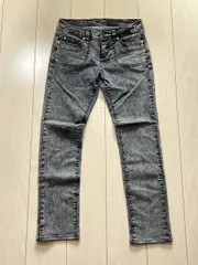 【233429】COMME CA MODELS コムサモデルズ  デニムパンツ　ジーンズ　ボトムス　コットン　ストレッチ　ロゴボタン　スリム　M  ・ グレーのサムネイル