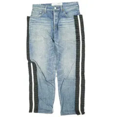 Tu es mon TRESOR トゥ エ モン トレゾア 日本製 ANTIQUE JEANS 3YEAR サイドリボン デニムパンツ AJC-3Y #201061 2 SHORT Indigo caqu サキュウ ボタンフライ セルビッチ ジーンズ ボトムスのサムネイル