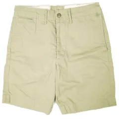 RRL ダブルアールエル OFFICERS CHINO SHORTS オフィサーズチノショーツ 782504849002 28 ベージュ Double RL トラウザー ショートパンツ ボタンフライ ボトムス g26015のサムネイル