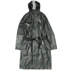 新品 KITH NYC x adidas キスニューヨークシティ アディダス 25SS 別注 Football Stadium Coat レザー フットボールスタジアムコート JD7940 M BLACK 革ジャン 定価275,000円 アウター g25999のサムネイル