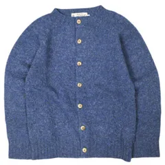 NOR' EASTERLY x BEAMS BOY ノアイースターリー ビームスボーイ 別注 スコットランド製 シェットランドシャギーカーディガン 34 NAVY ニット トップス g25817のサムネイル