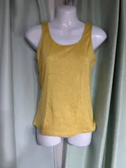 YECCA VECCA ラメ入り タンクトップ イエロー F☆のサムネイル