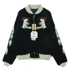 THE FLAT HEAD ザフラットヘッド SV-53 ALASKA 別珍 JKT リバーシブル アラスカ アラジャン スカジャン ブラック系 S【極上美品】【中古】のサムネイル