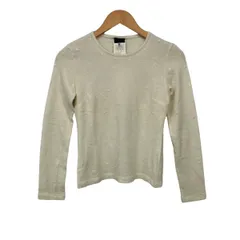 D&G(ディーアンドジー) 長袖セーター サイズ26/40 レディース - アイボリー クルーネック/スパンコール/ビーズのサムネイル