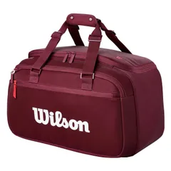 【ラケット収納可】ウィルソン(Wilson) 2026 DEFYER ディファイア V1 スモールテニスダッフル テニスバッグ WR8058201001 バーガンディ(26y7m)(040029706)