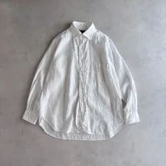 美品 / Nigel Cabourn ナイジェルケーボン / BRITISH OFFICERS SHIRT(TYPE2 HEMP) ブリティッシュオフィサーズシャツ(タイプ2ヘンプ) / ユニセックス 44 / ホワイト /  日本製 / トップスのサムネイル