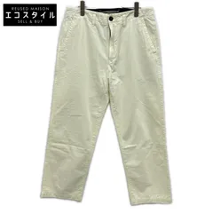 STONE ISLAND　ストーンアイランド　イエロー ロゴパッチウォッシュドトラウザーパンツ　W31のサムネイル