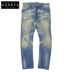 DSQUARED2　ディースクエアード　クラッシュ加工 デニム ボトムス メンズ ブルー 46 S71LA0410　46のサムネイル