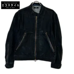 (g)　グラム　GB0126 JKT03 ブラック Denim Riders Jacket デニムライダースジャケット　Sのサムネイル
