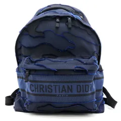 Dior ディオール ディオールトラベル カモフラージュ バックパック  キャンバス ネイビー/ブラック メンズ【中古】473のサムネイル