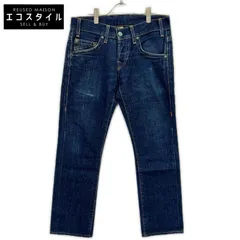 TRUE RELIGION　トゥルーレリジョン　035-004601 インディゴ ストレートデニムパンツ　30のサムネイル