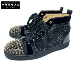 CHRISTIAN LOUBOUTIN　クリスチャンルブタン　スパイク スパンコール ハイカット スニーカー　39 1/2のサムネイル