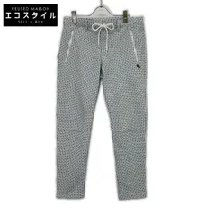 PEARLY GATES　パーリーゲイツ　ブルー×ホワイト 053-3131403 総柄 ゴルフ ストレッチパンツ　5のサムネイル