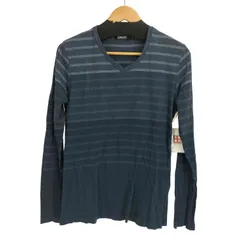 ダナキャランニューヨーク DKNY グラデーションボーダー L/S Vネックカットソー レディース import：L のサムネイル