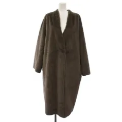 レリアン Leilian フェイクファーコート ロング 17+ 茶 /BMのサムネイル