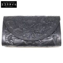 Carving Tribes　カービングトライブス　【美品】カーフレザー フラップ ロングウォレットのサムネイル