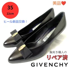 ✨️腕利き職人のリペア済✨️美品【ジバンシー】リボン パンプス 黒 フォーマルのサムネイル
