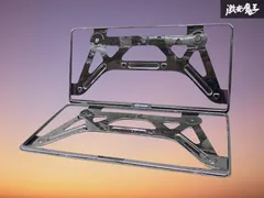 MAZDA マツダ 純正 ダーククローム ナンバーフレーム 2枚 CX-3 CX-5 CX-30 CX-60 CX-7 デミオ ロードスター C906-V4021 即納 棚A-6のサムネイル