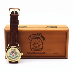 ディズニー　ドナルド　65周年自動巻き腕時計　2000個限定　東京ディズニーランド　1999年　未使用　木箱入り　DD02069のサムネイル