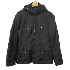 TOMMY HILFIGER(トミーヒルフィガー) ブルゾン サイズS レディース - 黒 長袖/ジップアップ/中綿/フード着脱可/秋/冬のサムネイル