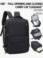 Men's Backpack, Unisex Backpack, Large Capacity Travel Bag, Multiple Compartments for Shoe Storage, Multifunctional with Ports, Suitable for Business Trips, Travel, Camping, and Laptop Bag, Practical Nylon Plain Minimalist Stylish