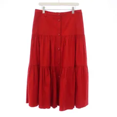 レッド ヴァレンティノ RED VALENTINO ティアードスカート ロング フレア 44 XL 赤 レッド /KHのサムネイル