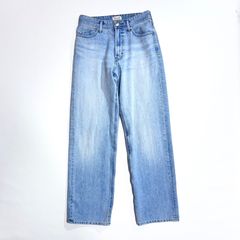 kS107 YANUK 인기 Low Rise Trick Denim 보이즈 스트레이트 LEA 스트레이트 데님 팬츠 리어 25 인치 야누크 정가 30,800엔