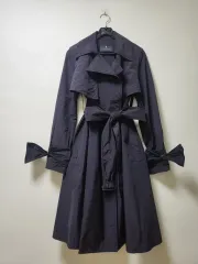 LANVIN ネイビー ロング トレンチコート 82-94-160のサムネイル