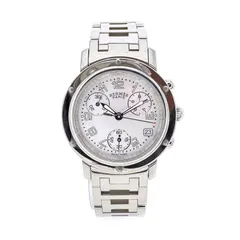 【中古】HERMES エルメス CL1.310 クリッパー クロノグラフ クオーツ レディース メンズ 腕時計 ホワイトシェル ブランドのサムネイル