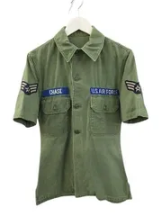 ヴィンテージ VINTAGE 60s US ARMY 米軍実物 ユーティリティシャツ 2nd OG-107 コットンサテン 半袖 リメイクのサムネイル