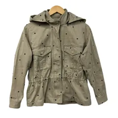 GRACE CONTINENTAL(グレースコンチネンタル) ブルゾン サイズ36 S レディース美品  - ベージュ×黒 長袖/スター(星)/フード着脱可/春/秋のサムネイル