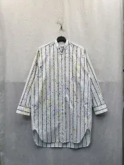 MSGM ストライプ ペイント シャツ ロング丈 372のサムネイル