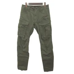 ジースターロウ G-Star RAW 美品 カーゴパンツ フルレングス ミリタリー カーキ W28 L32のサムネイル
